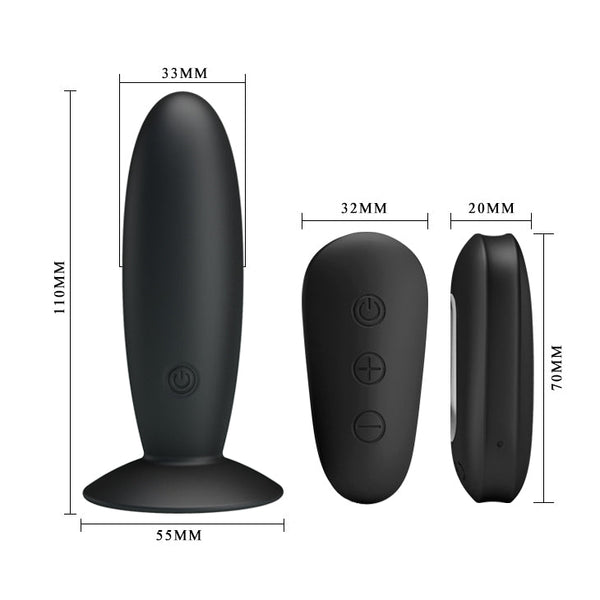 Mr Play Remote Control Vibrating Anal Plug Black Usb Rechargeable Butt With Wireless Vibrating Butt Plugs