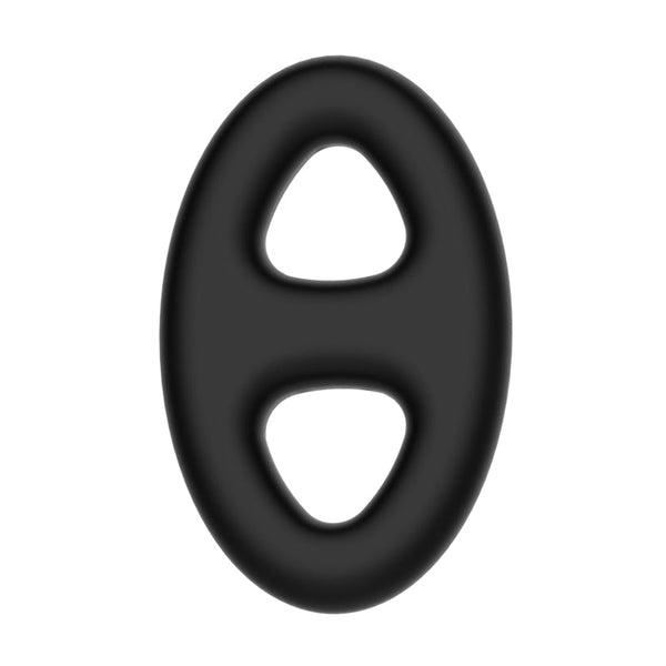 Crazy Bull Oval  & Ball Ring Black  Rings