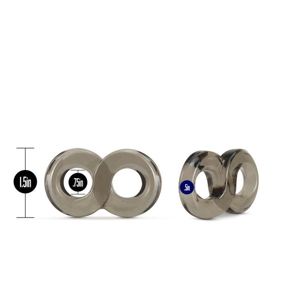 Stay Hard  Ring And Ball Strap Black &  Rings