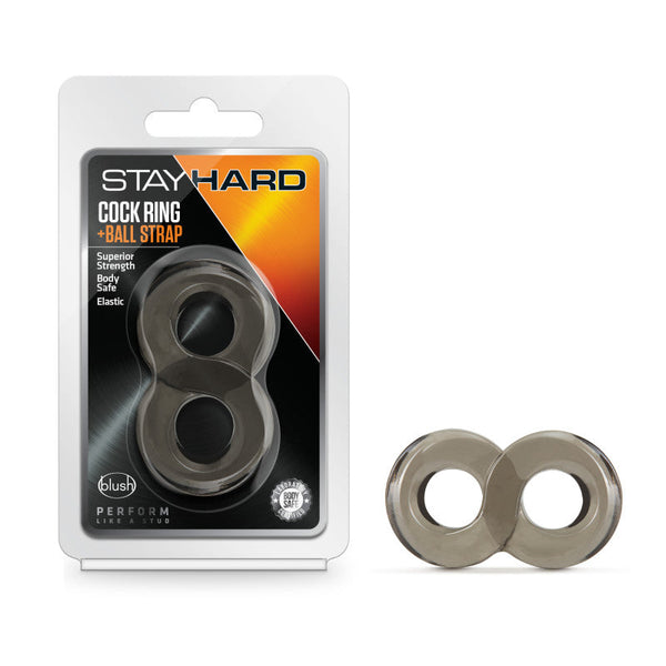 Stay Hard  Ring And Ball Strap Black &  Rings