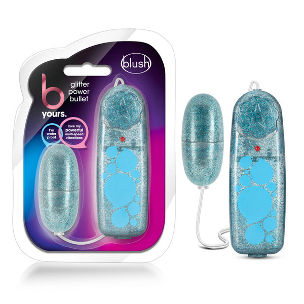 B Yours Glitter Power Bullet Blue 5.5 Cm Bullets