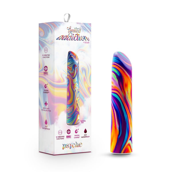 Limited Addiction Psyche Power Vibe Rainbow 10.2 Cm Usb Rechargeable Bulet Bullets
