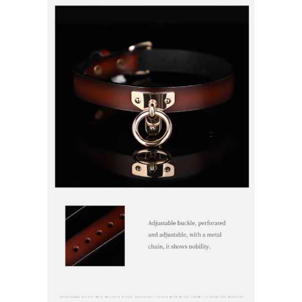 Blackwolf  Genuine Leather Collar Slave Bed Neck Restraint With Leash  Erotic Sex Toys For Women Couples Adult Games Collars & Leashes