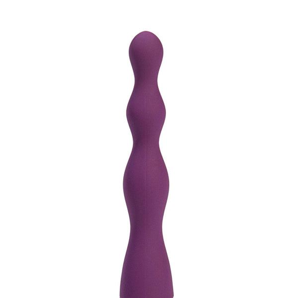Maia Dani Purple 17.8 Cm Usb Rechargeable Beaded  Vibrating Butt Plugs