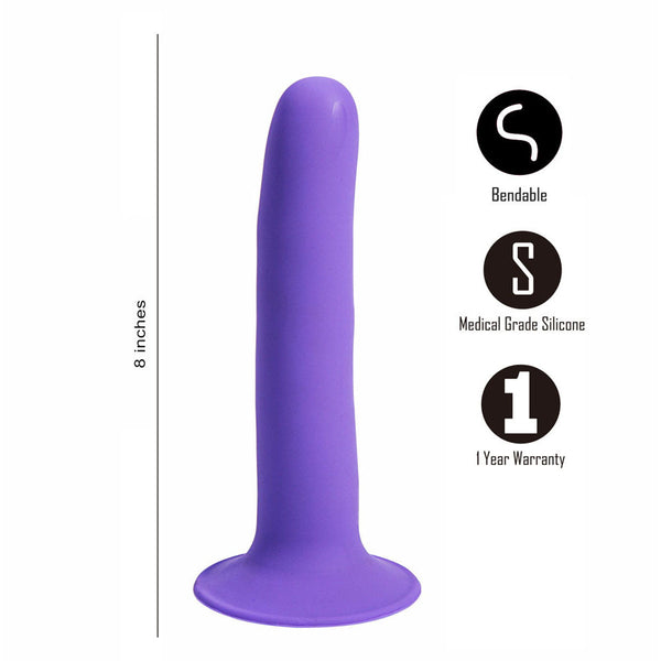 Maia Marin Purple 20.3 Cm Dong Realistic Dildos