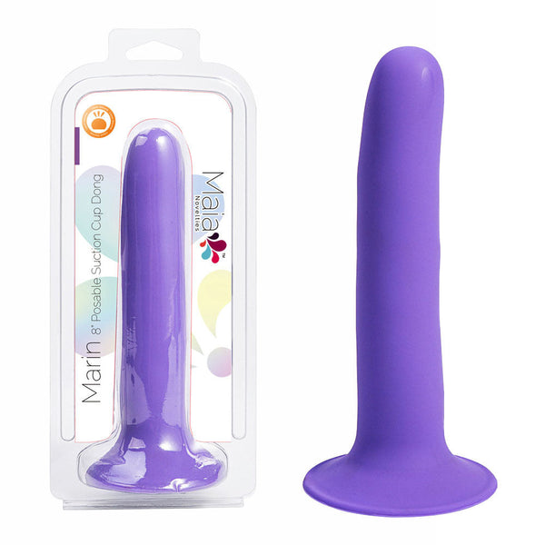 Maia Marin Purple 20.3 Cm Dong Realistic Dildos