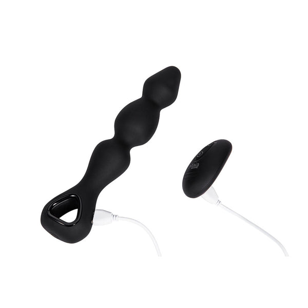 Maia Hudson Black 19 Cm Usb Rechargeable Anal  With Wireless Remote Vibrating Butt Plugs