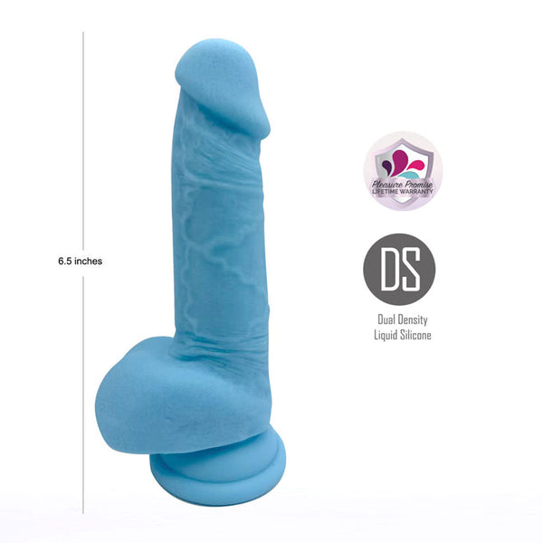Maia Declan Blue 16.5 Cm Dual Density Dong Realistic Dildos