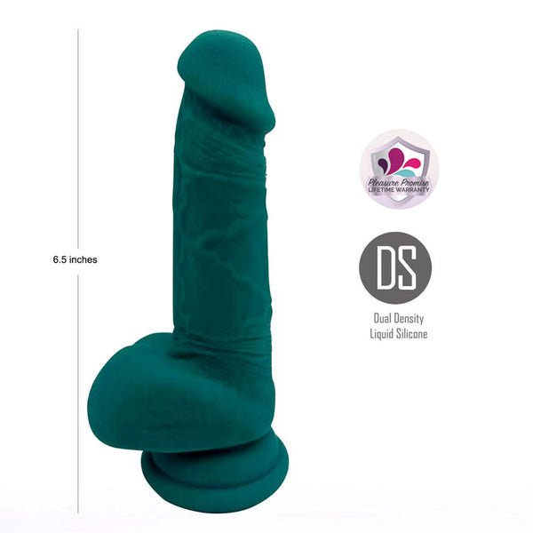 Maia Declan Green 16.5 Cm Dual Density Dong Realistic Dildos