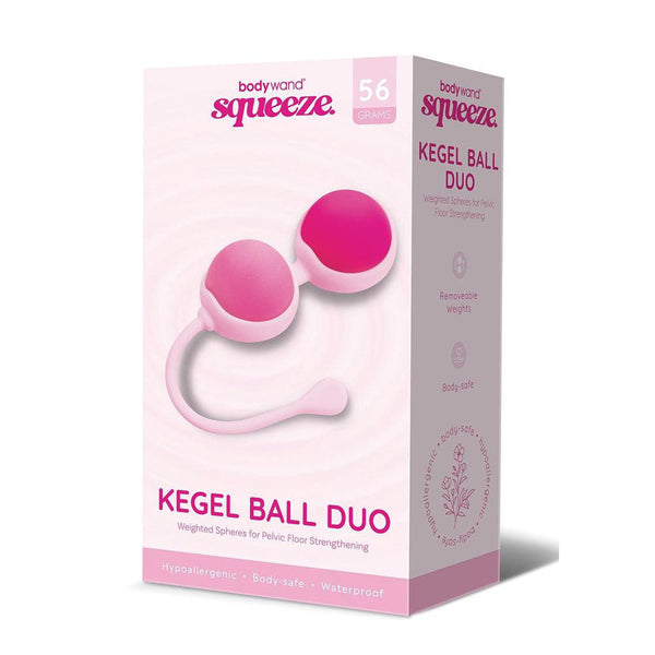 Bodywand Squeeze Kegel Ball Duo Pink Weighted Balls Kegel Exercisers