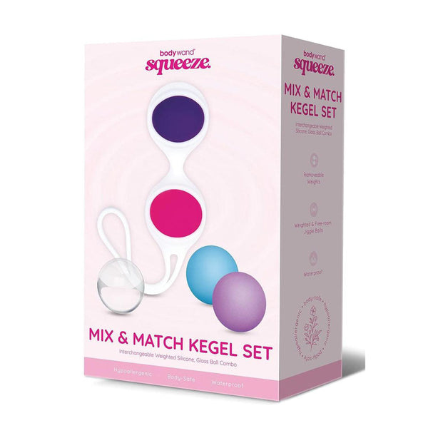 Bodywand Squeeze Mix & Match Kegel Set Coloured Weighted Balls Kegel Exercisers
