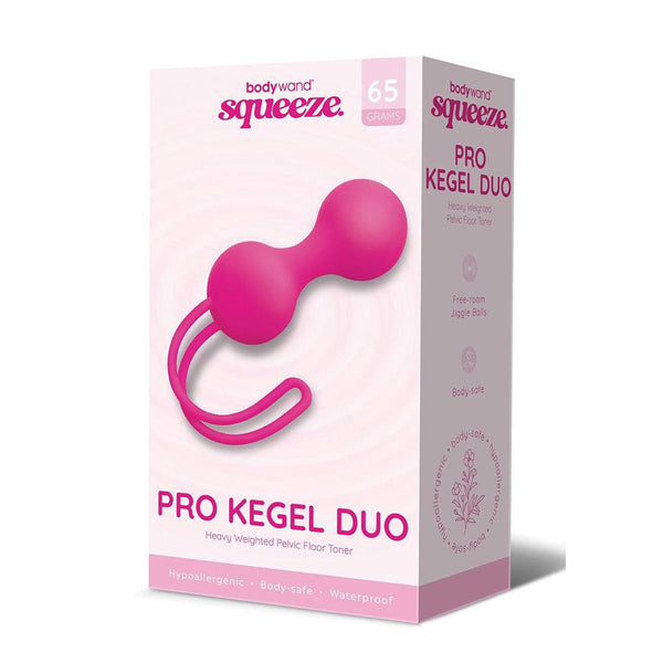 Bodywand Squeeze Pro Kegel Duo Pink Balls 65 Grams Kegel Exercisers
