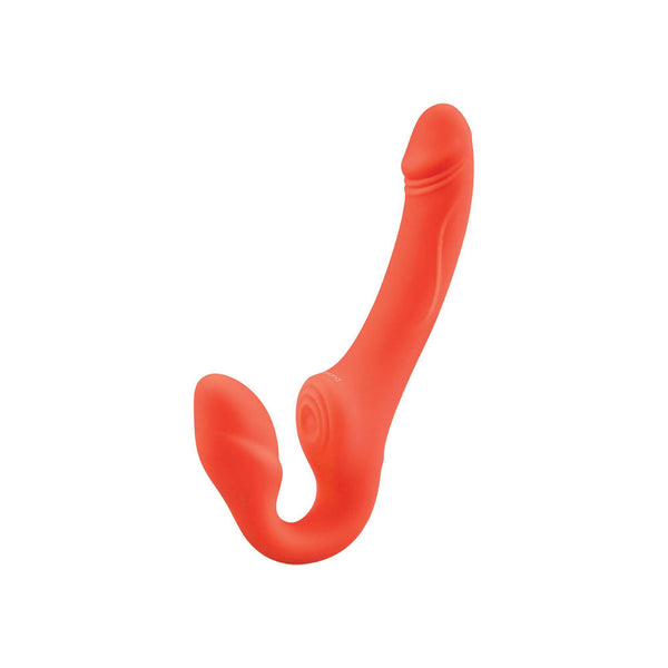 Bodywand Id Access Strapless Strap On Orange 15.2 Cm Usb Rechargeable Strap Ons