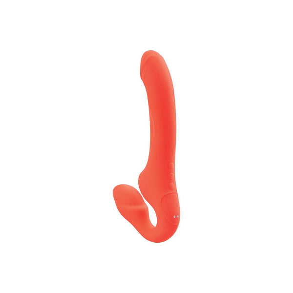 Bodywand Id Access Strapless Strap On Orange 15.2 Cm Usb Rechargeable Strap Ons
