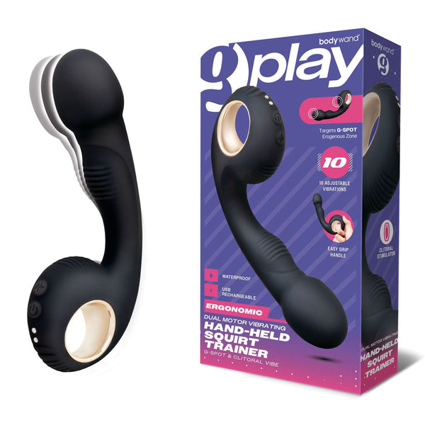 Bodywand G Play Vibrating Squirt Trainer Black 17 Cm Usb Rechargeable  Wireless s