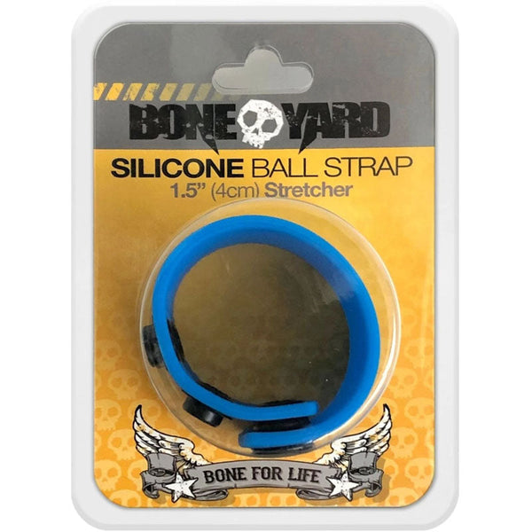 Boneyard Silicone Ball Strap Blue 3 Snap 4 Cm Adjustable Stretcher Ring  Rings