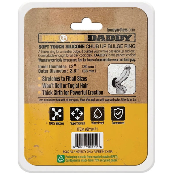 Boneyard Daddy Black Bulge Ring  Rings