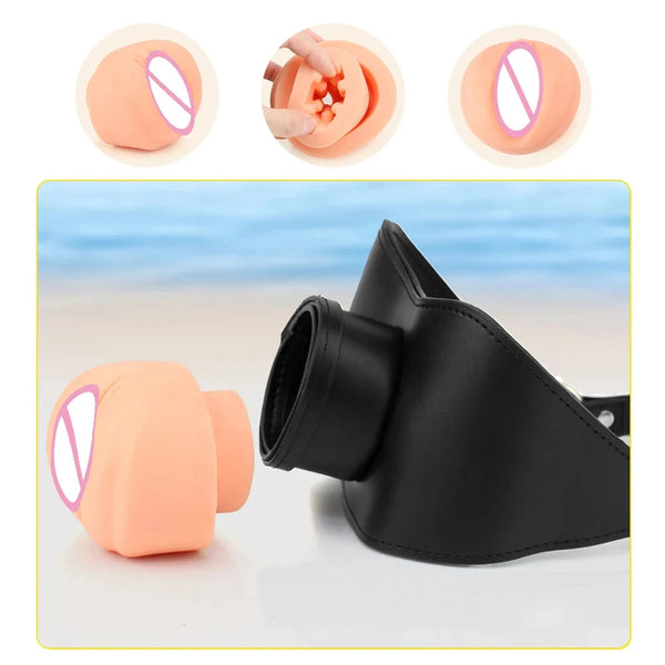 Belt Latex Mouth Gag Plug Oral Restraint Realistic Dildo Flexible Sizes  Adult Sex Flirt Love Slave Balls Toys Gags