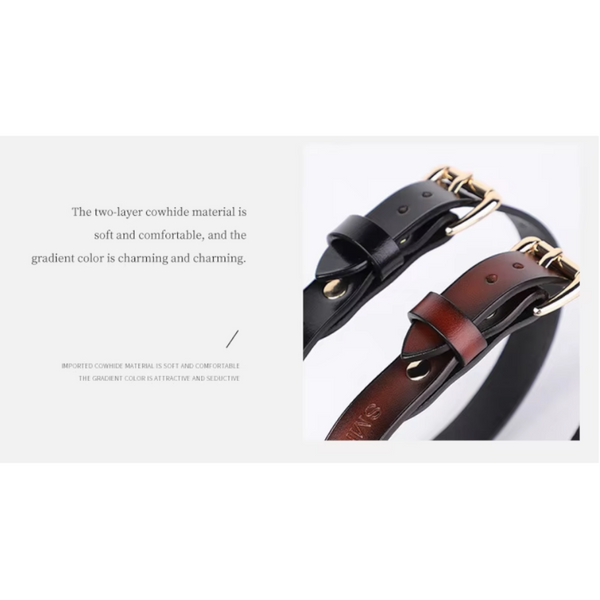 Genuine Leather Collar Slave Bed Neck Restraint With Leash  Erotic Sex Toys For Women Couples Adult Games Collars & Leashes