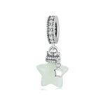 Veile Studios Silver Charm Star Wishing Bottle Pendant Luminous Stone S925 Bracelet Beads Bracelets