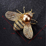 Brooches Veile Studios Animal Bee Brooch Pin Accessories Alloy With Diamond Inlay