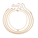Veile Studios Retro Snake Bone Twist Chain Necklace With Rhinestone Pendant For Women Necklaces & Pendants