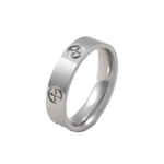 Veile Studios Cross Printed Metal Style Ring For Women Minimalist Design Fashion Jewellery Rings
