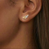 Earrings Veile Studios Yinziyun Original Personalized Electroplated Wing In 925 Pure Silver