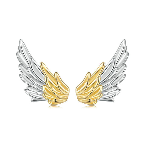 Earrings Veile Studios Yinziyun Original Personalized Electroplated Wing In 925 Pure Silver