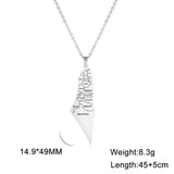 Veile Studios Laser Marking Israel Map Pendant 304 Stainless Steel Necklace Necklaces & Pendants