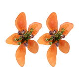 Earrings Veile Studios Acrylic Flower Retro Beach Style Trendy Womens Jewelry Accessories
