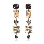 Earrings Veile Studios Elegant Socialite Geometric Irregular Sparkling Gemstone Diamond