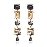 Earrings Veile Studios Elegant Socialite Geometric Irregular Sparkling Gemstone Diamond