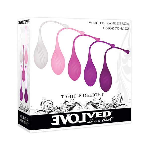 Evolved Tight & Delight Kegel Trainer Set 5 Piece Kit Kegel Exercisers