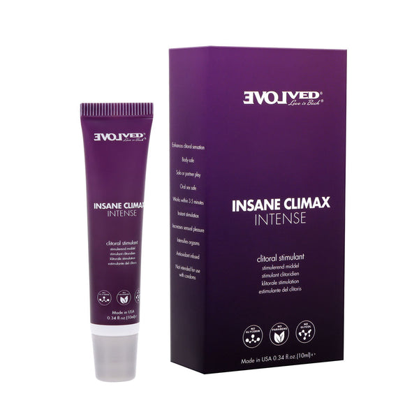Evolved Insane Climax Intense Clitoral Stimulation Gel 10 Ml Tube Lubricants