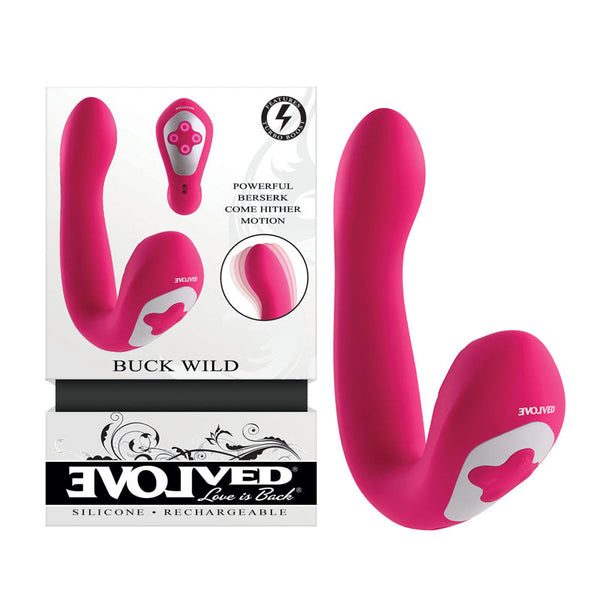 Evolved Buck Wild Pink Usb Rechargeable Flicking  Clitoral s