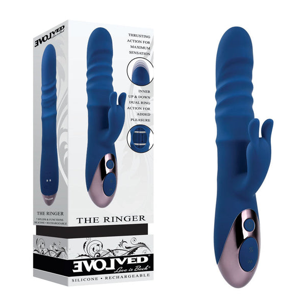 Evolved The Ringer Blue 23.8 Cm Usb Rechargeable Rabbit  Rabbit s