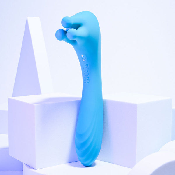 Evolved Heads Or Tails Blue 19.3 Cm Usb Rechargeable Dual Ended Massager Massagers & Wands