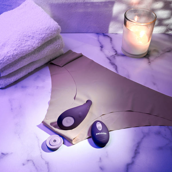 Evolved Panty Party Purple Usb Rechargeable  With Remote Control Vibrating Panties