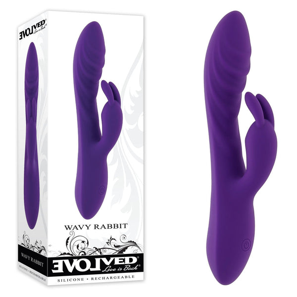 Evolved Wavy Rabbit Purple 20.6 Cm Usb Rechargeable  Rabbit s