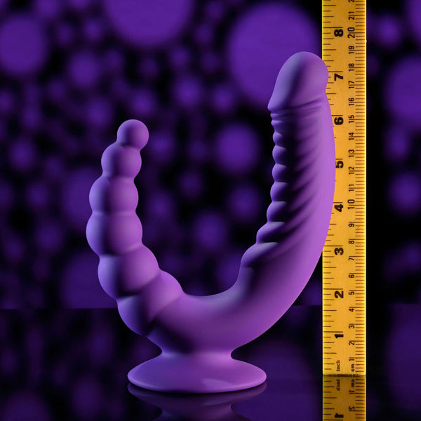 Evolved The Rider Purple Usb Rechargeable Double Ended  With Wireless Remote Double Ended Dildos