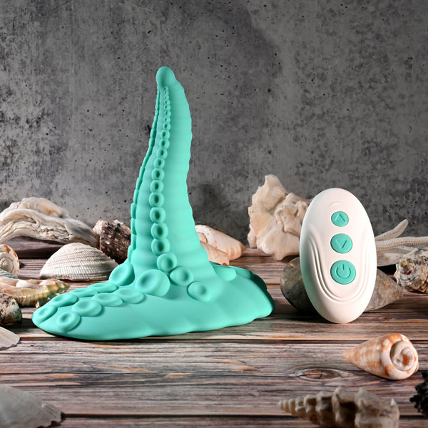 Evolved Tentacle Grinder Green Usb Rechargeable Fantasy Pad With Wireless Remote Sex Grinders