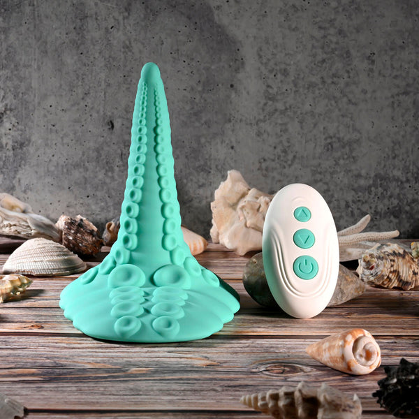 Evolved Tentacle Grinder Green Usb Rechargeable Fantasy Pad With Wireless Remote Sex Grinders
