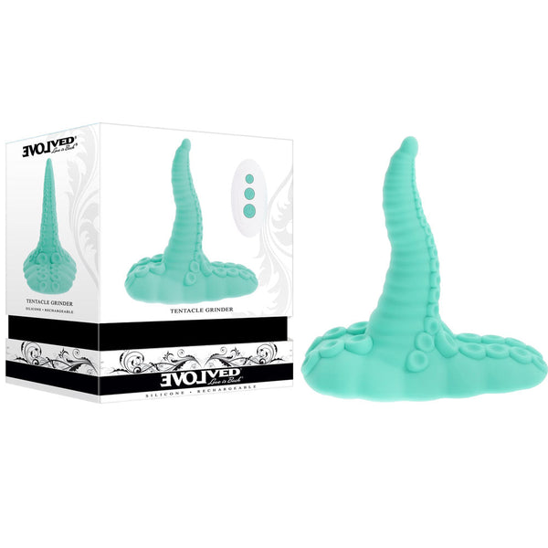 Evolved Tentacle Grinder Green Usb Rechargeable Fantasy Pad With Wireless Remote Sex Grinders