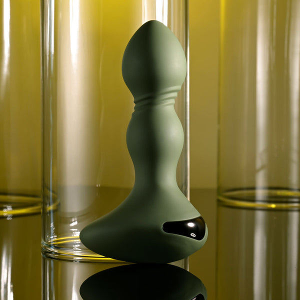 Evolved Lieutenant Green 12.2 Cm Usb Rechargeable Vibrating Butt Plug Vibrating Butt Plugs