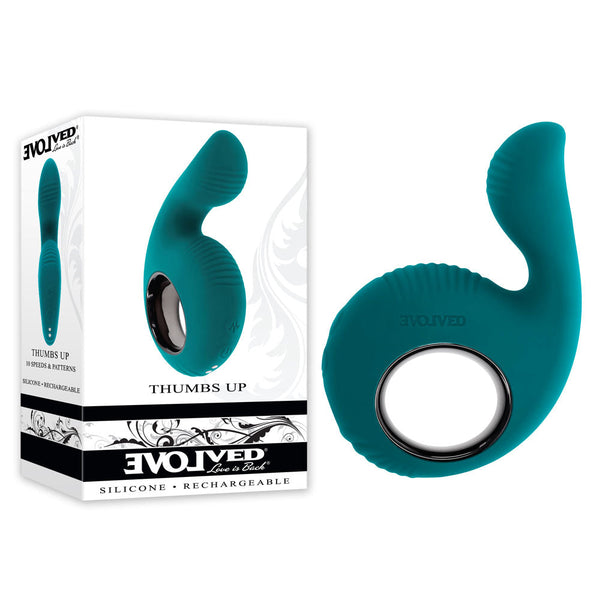 Evolved Thumbs Up Green Usb Rechargeable Stimulator Massagers & Wands