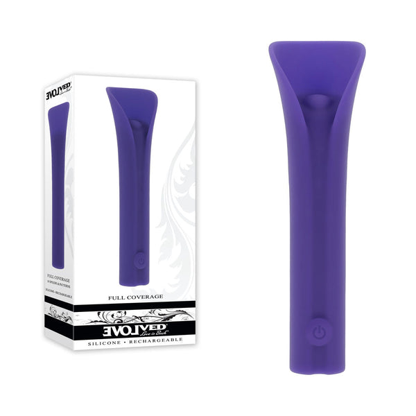 Evolved Full Coverage Purple 11.9 Cm Usb Rechargeable Bullet Bullets