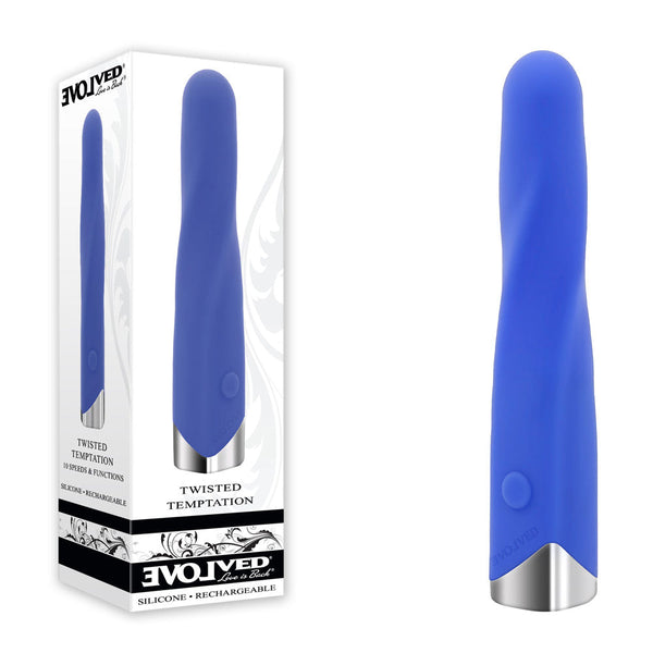 Evolved Twisted Temptation Blue 12 Cm Usb Rechargeable Bullet Bullets