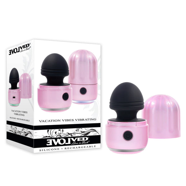 Evolved Vacation Vibes Vibrating Pink/Black 8.5 Cm Usb Rechargeable Stimulator Massagers & Wands