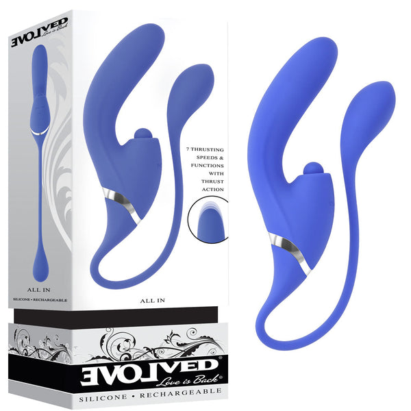 Evolved All In Purple Usb Recahrgeable Triple Stimulating  Wireless s